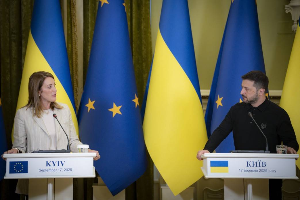 Роберта Мецола и Володимир Зеленски